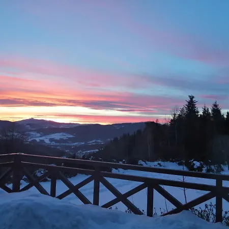 Goralska Ostoja - Tradycyjny, Drewniany Dom Na Kudlaczach, Duzy Ogrod, Piekna Panorama, Sauna, Jacuzzi Pcim